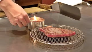 Imari wagyu rib roast lunch course | teppanyaki in Japan