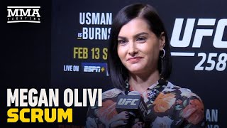 Megan Olivi Media Day Scrum | UFC 258 | MMA Fighting