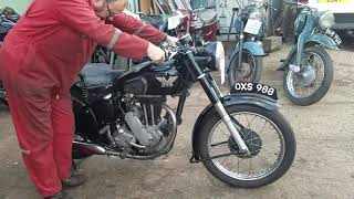 1950 Matchless G3l 350cc at Andy Tiernans #07880MCH