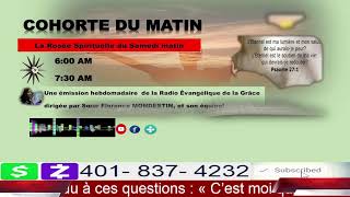 REG97.1FM  Cohorte Du Samedi Matin Avec Sr. Florence Mondestin. 01-18-25.