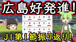 【J１第１節】広島勝利スタート！岡山＆清水の昇格組は２クラブが勝利スタートを飾る！開幕節をずんだもんと霊夢が考察【Jリーグ】