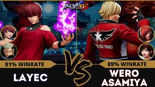 KOF XV🕹️LAYEC (Chris/Goenitz/O.Chris) vs WERO ASAMIYA (Iori/Yuri/Rock)🕹️Replay Match - 01/25