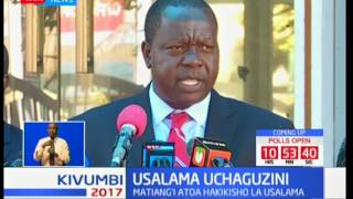 Waziri Fred Matiang'i atoa uhakikisho wa usalama wakati wa uchaguzi