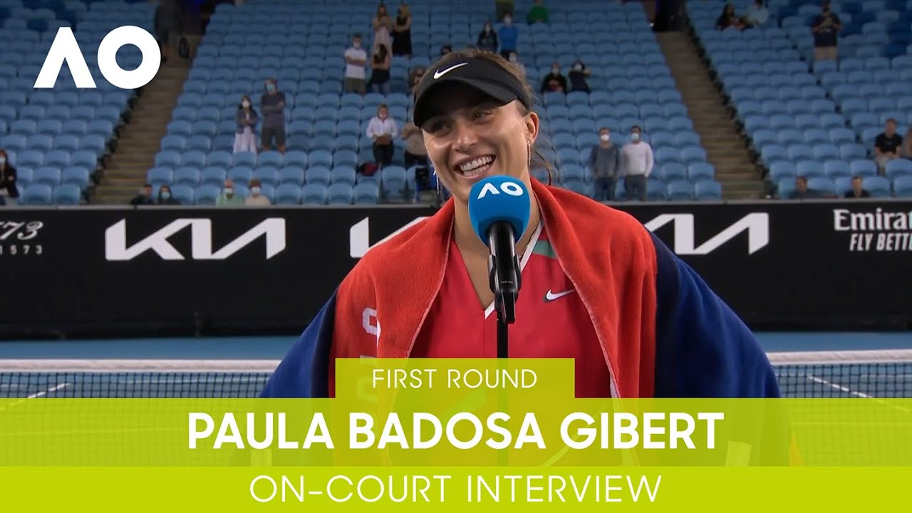 Paula Badosa On-Court Interview (1R) | Australian Open 2022 - YouTube