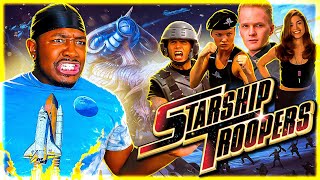 Most GRUESOME SC-IFI Film?! STARSHIP TROOPERS Movie Reaction | *FIRST TIME WATCHING!*