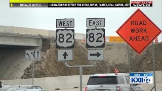 Temporary exit open from Highway 75 to 82 in Sherman amid construction