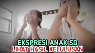 Histeris Saat Buka Surat Hasil Pengumuman Kelulusan SD