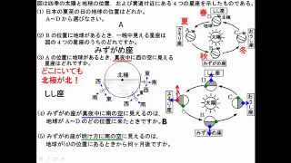 中3 地学 1-4　四季の星座