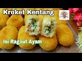 Kroket Kentang Super Creamy, Isi Ragout Ayam. Bisa Dibekukan