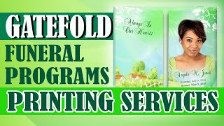 Gatefold Funeral Programs Printing Services