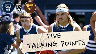 Geelong vs Hawthorn Practice Match Review | 5 Big Takeaways from AFL Pre-Season 2025!