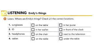 Listening Emily's things