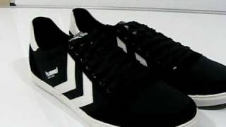 hummel slimmer stadil low canvas black white at terrace couture