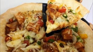 พิซซ่า pizza(วิธีทำแป้งพิซซ่า สูตรบางกรอบ )ไก่สไปซี่ by ครัวสุขใจ