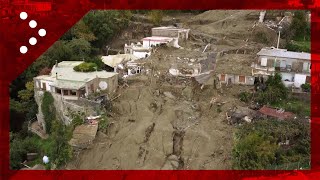 Ischia, le immagini dal drone: la devastante frana di Casamicciola vista dall'alto