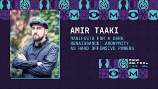 Amir Taaki - Manifesto for a Dark Renaissance: Anonymity as Hard Offensive Power