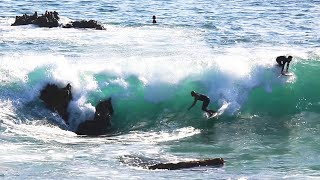 DANGEROUS Surf (Part 2) | SURFING Over Dry Reef | Raw Footage (9/14/21)