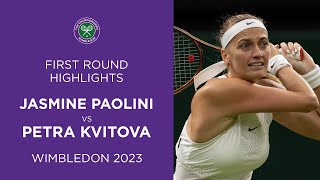 Jasmine Paolini vs Petra Kvitova | First Round Highlights | Wimbledon 2023