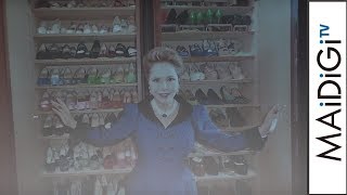 デヴィ夫人、自宅の靴コレクションを公開！靴が減らない理由も明かす　通販サイト「ロコンド」新CM発表会2
