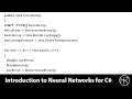 Introduction to Neural Networks for C# (Class 7/16, Part 2/3) simulated annealing traveling salesman