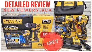 REVIEW Dewalt Atomic Brushless Drill Impact Driver Tool Kit 20V Max DCK254E2 POWERSTACK BATTERIES