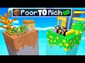 Mikey Family Poor Vs Jj Family Rich Chunk Survival Battle In Minecraft (maizen)