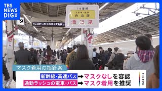 学校・新幹線は“マスクなし可能”　通勤ラッシュは“マスク推奨”　きょうにも政府が決定　「3月13日から」軸に調整｜TBS NEWS DIG