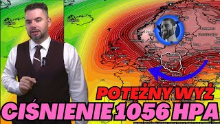 Potężny wyż z ciśnieniem powyżej 1055 hPa. Ochłodzenie, ale też niże górne.