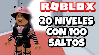 20 NIVELES CON 100 SALTOS, ¿PODREMOS LLEGAR AL FINAL? (TOWER OF HELL ROBLOX)