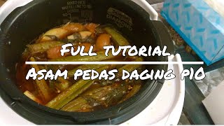 Full Tutorial : Asam Pedas Daging P10 | Cuckoo Multi-cooker | Made in Korea