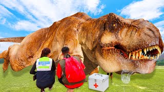 Lost In Dinosaurs Jurassic World all Parts | Most Dramatic T-rex Chase | Dinosaur | Ms.Sandy