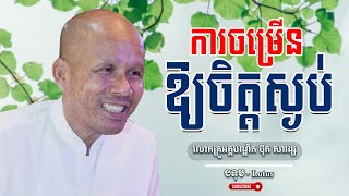 ការចម្រើនឱ្យចិត្តស្ងប់ លោកគ្រូធម្មាចារ្យ អគ្គបណ្ឌិត ប៊ុត សាវង្ស | Buth Savong