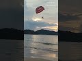 Best Parasailing. Watersport. Beautiful Sunset, Patong beach, Phuket, Thailand