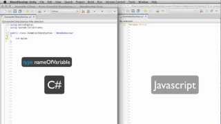 C# vs JS syntax - Unity Official Tutorials