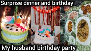 My husband birthday party|surprised dinner|my husband favorite dishes|Ramadan spicial party