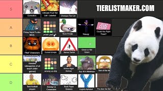 Doing every tier list on tiermaker.com