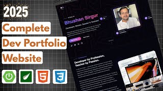 🔥 Build a Stunning Developer Portfolio with Spring Boot + Thymeleaf | Portfolio Step by Step 2025