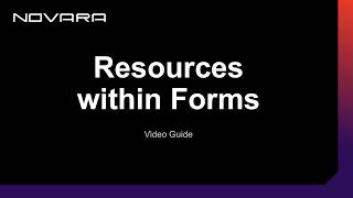 Resources within Forms | Novara EHS Software