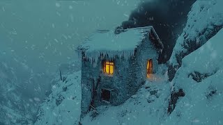 Howling Blizzard Sounds | Winter Ambience | Heavy Wind \u0026 Snowfall | Snowstorm Sounds For Sleeping