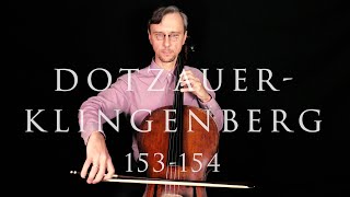 Dotzauer-Klingenberg Metodo para Violoncelo No.153 and 154 | Second Position