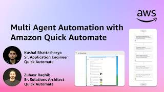 Multi Agent Automation with Amazon Quick Automate