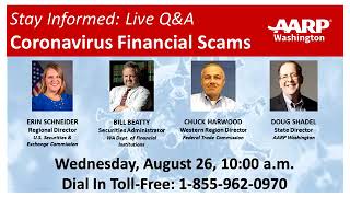 TeleTown Hall: COVID Financial Scams with FTC, SEC & DFI