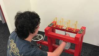 Structures 1 - Spaghetti Bridge construction - University of South Australia