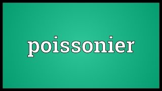 Poissonier Meaning