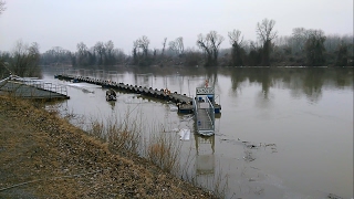 Lement a jég a Tisza mindszenti szakaszán