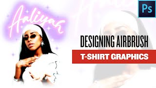 How To Design AIRBRUSH BOOTLEG Style T-Shirts (Full PHOTOSHOP Tutorial) No Illustrating Needed!