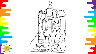 Bunzo Bunny Coloring Page |  Poppy Playtime Coloring | Diviners - Savannah