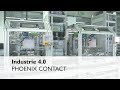 Industrie 4.0 in smart factory production line at Phoenix Contact