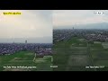 perbandingan kualitas video sjrc f11 4k pro vs dji air 2s no color grading