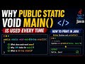 🚀 Ever wondered what public static void main(String args[]) actually means?Most don't know about it.